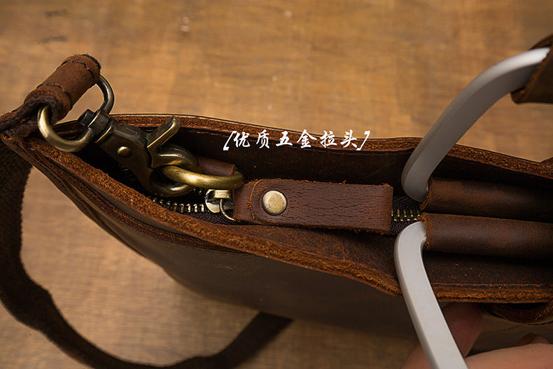 メンズハンドバッグ手提げかばん手作業牛皮本革製ショルダーバッグレトロカジュアルビジネスブリーフケースファイルバッグ