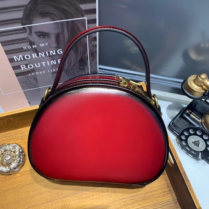 牛革バッグレディースハンドバッグ本革斜め掛けバッグファッションカジュアルレトロなハンドバッグ.カバン