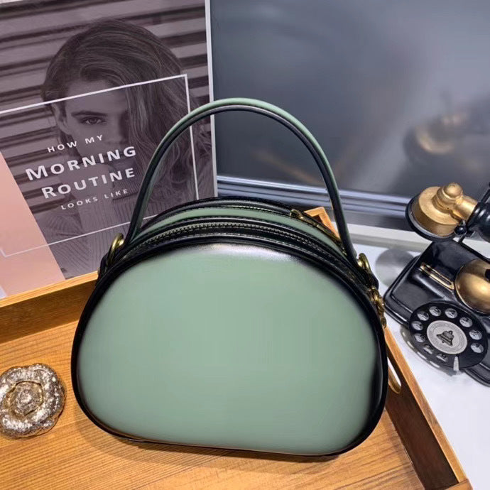 牛革バッグレディースハンドバッグ本革斜め掛けバッグファッションカジュアルレトロなハンドバッグ.カバン