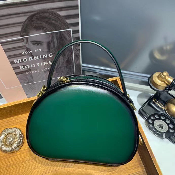 牛革バッグレディースハンドバッグ本革斜め掛けバッグファッションカジュアルレトロなハンドバッグ.カバン