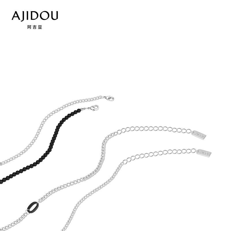 AJIDOU創意個性ネックレスハート型ペンダントネックチェーンクリスマス新年プレゼント