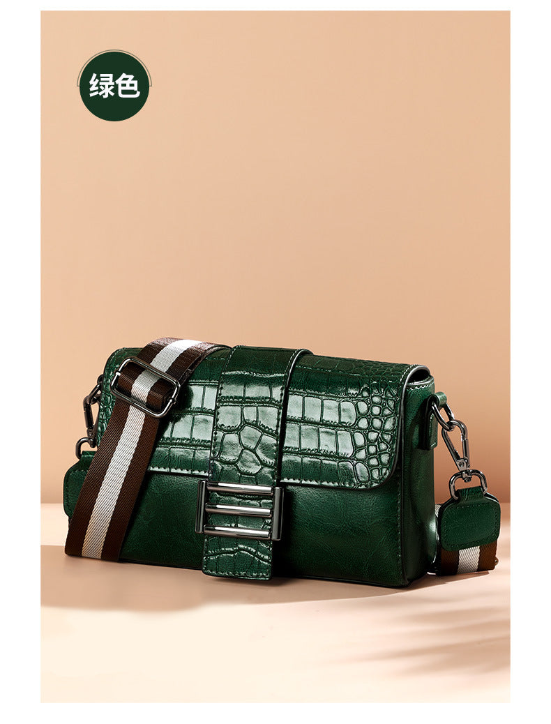 レディースバッグおしゃれ本革鰐柄ワンショルダーバッグブロードバンド何とでも合うトレンドショルダーバッグ.ポシェット