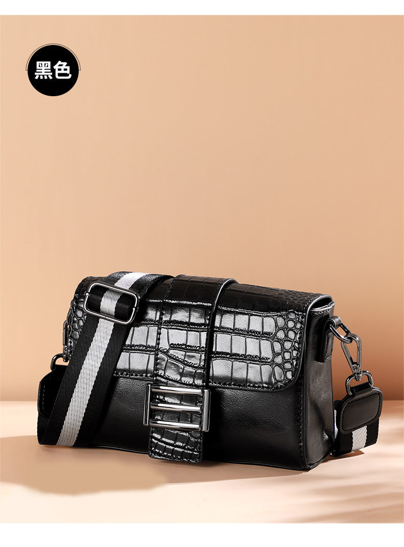 レディースバッグおしゃれ本革鰐柄ワンショルダーバッグブロードバンド何とでも合うトレンドショルダーバッグ.ポシェット