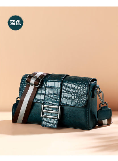 レディースバッグおしゃれ本革鰐柄ワンショルダーバッグブロードバンド何とでも合うトレンドショルダーバッグ.ポシェット