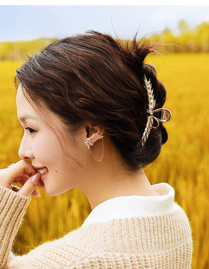 おしゃれな麦の穂つかみヘアピンプレゼント