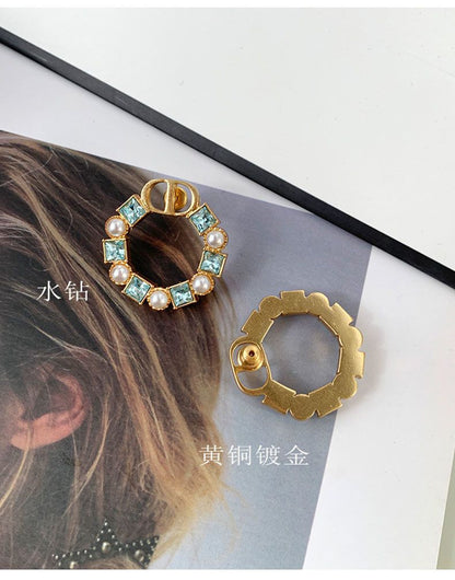 AOMIDIORレディーファッション高級感耳飾り 気質 精緻女性イヤリング EH0091