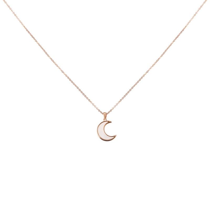 AJIDOUきらきら星月彩貝ネックレスシンプル気質個性鎖骨チェーン贈り物