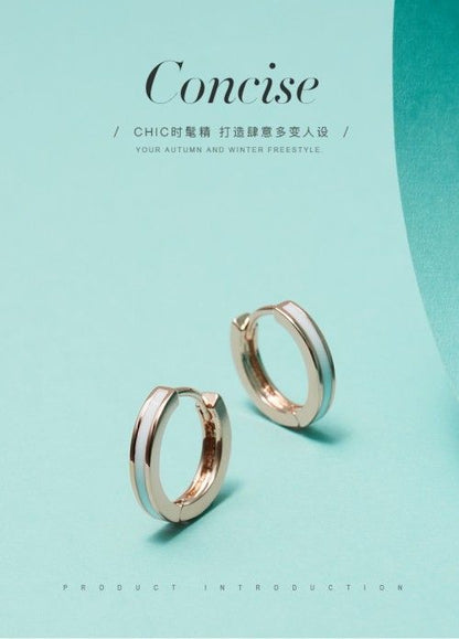 AJIDOU シンプルリングファッション女性イヤリング贈り物