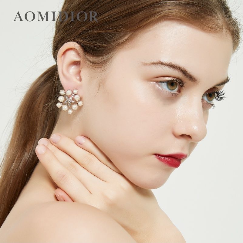 AOMIDIORレディーファッション高級感耳飾り 気質 精緻女性イヤリング EH0136