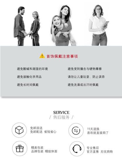 AOMIDIORレディーファッション高級感耳飾り 気質 精緻女性イヤリング EH0128