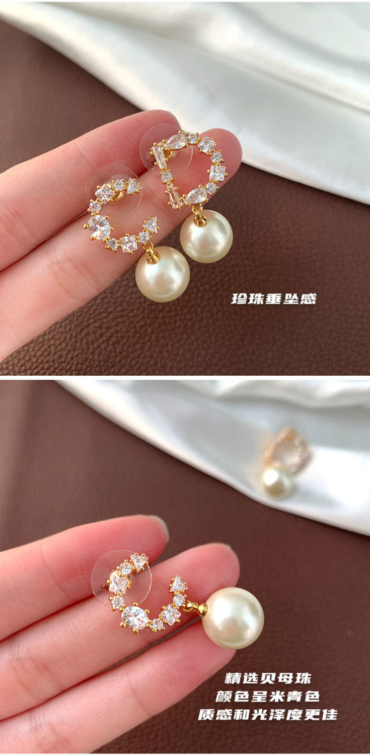 AOMIDIOR女性イヤリング 高級感 気質 精緻 レディーファッション耳飾り CDEH0098