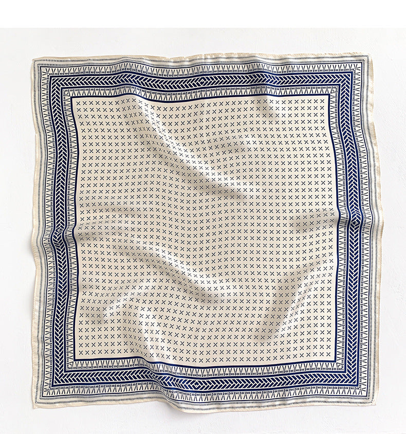 シルクスカーフファッションスカーフ薄手のマフラーを飾るエレガント気質ネッカチーフ