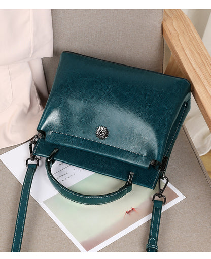 レディースバッグファッション何とでも合う大容量本革メッセンジャーバッグ斜め掛けバッグシンプルショルダーバッグ.ポシェット