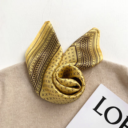 シルクスカーフファッションスカーフ薄手のマフラーを飾るエレガント気質ネッカチーフ