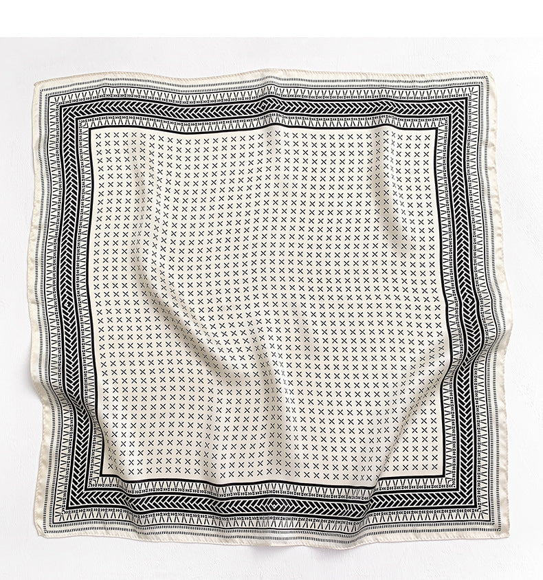 シルクスカーフファッションスカーフ薄手のマフラーを飾るエレガント気質ネッカチーフ