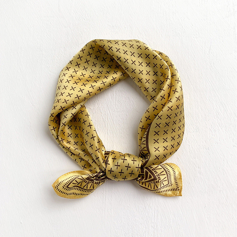 シルクスカーフファッションスカーフ薄手のマフラーを飾るエレガント気質ネッカチーフ