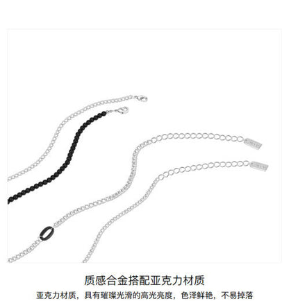 AJIDOU創意個性ネックレスハート型ペンダントネックチェーンクリスマス新年プレゼント