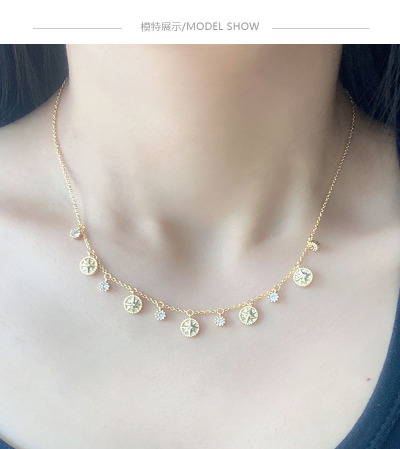 AOMIDIOR 女性ネックレス  気質 精緻 レディーファッション高級感鎖骨チェーン