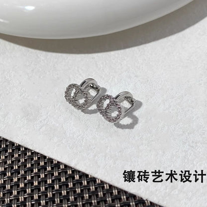 AOMIDIOR女性イヤリング イヤークリップ 高級感 気質 精緻 レディーファッション耳飾り CDEH0107