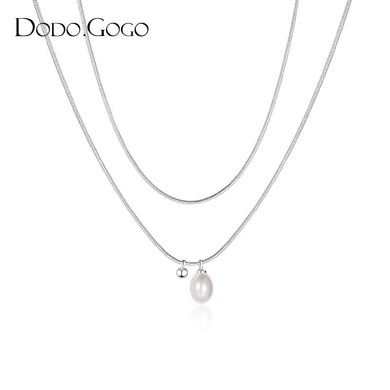 DODOGOGO  パールペンダントネックレスレディース高級感ネックレス2024秋冬新作ネックレス