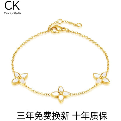 Ceadry kledle レディー ブレスレット ファッション 四葉草 女の子 手飾り