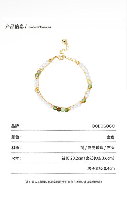 DODOGOGO  気質真珠ブレスレット女性プレゼント2024新型ブレスレット
