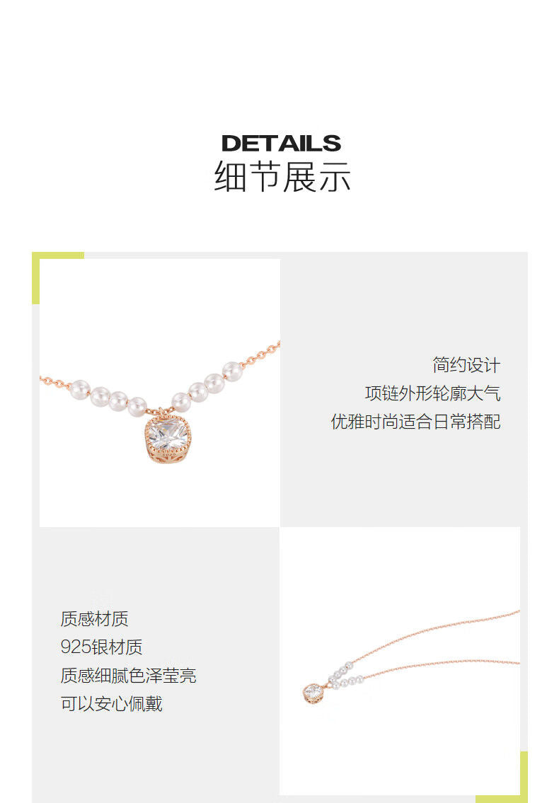 AJIDOU925シルバー優雅スタイリッシュなネックレス贈り物