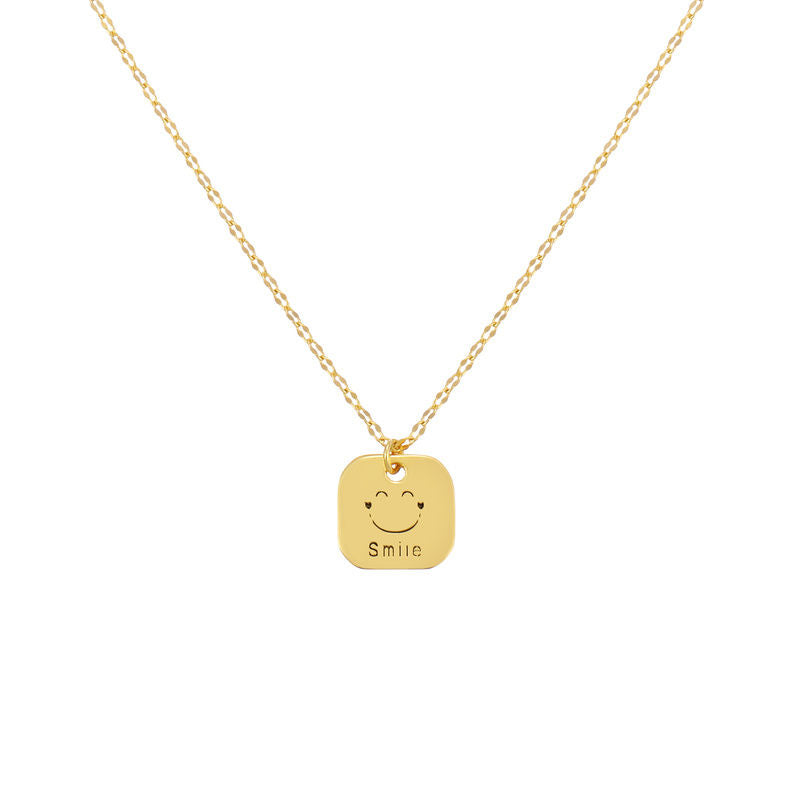 AJIDOU方牌笑顔デザイン感ネックレス贅沢オリジナルアクセサリーギフト