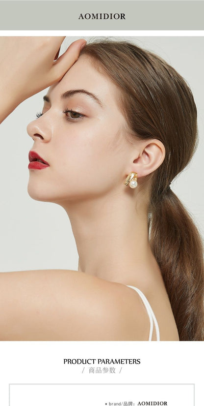 AOMIDIORレディーファッション高級感耳飾り 気質 精緻女性イヤリング EH0141