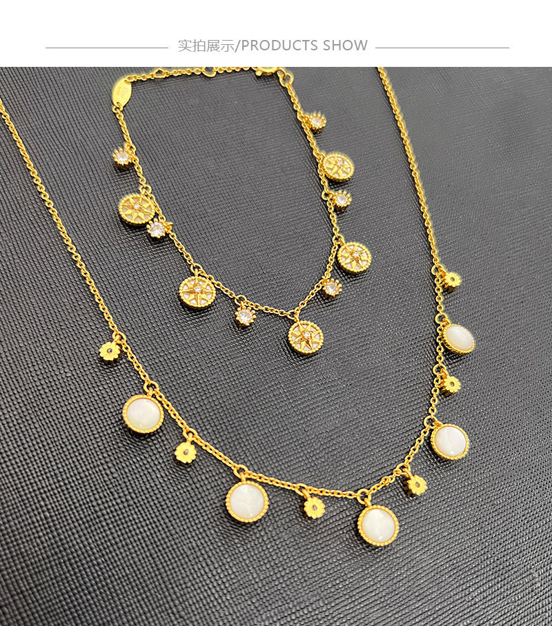 AOMIDIOR 女性ネックレス  気質 精緻 レディーファッション高級感鎖骨チェーン