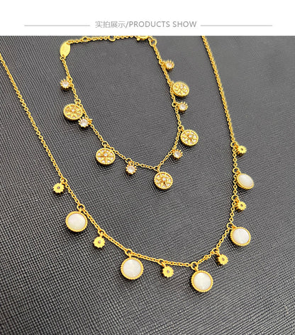 AOMIDIOR 女性ネックレス  気質 精緻 レディーファッション高級感鎖骨チェーン