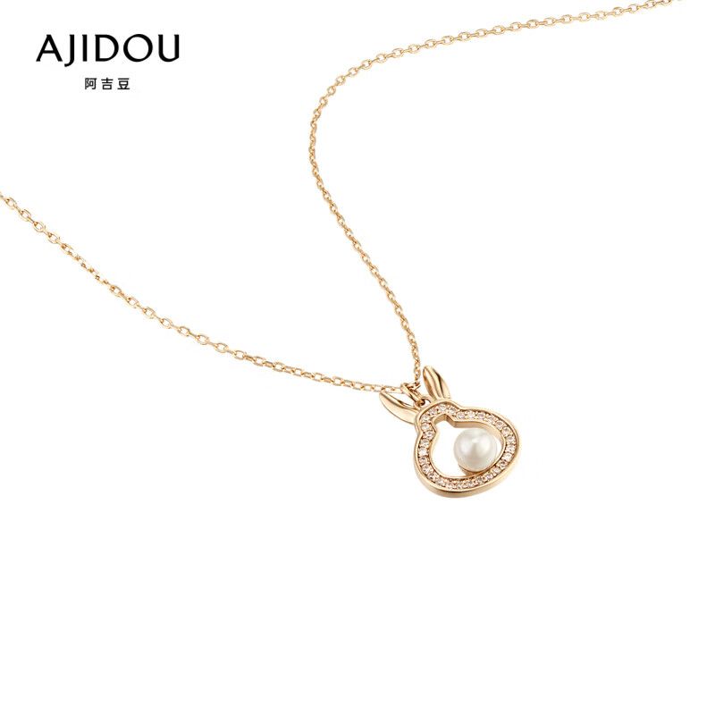 AJIDOU癒やし吉祥兎柔美かわいい兎のネックレス女性プレゼント