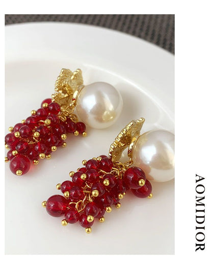 AOMIDIORレディーファッション高級感耳飾り 気質 精緻女性イヤリング EH0130