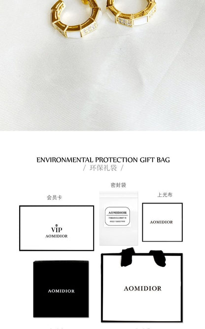 AOMIDIORレディーファッション高級感耳飾り 気質 精緻女性イヤリング EH0093