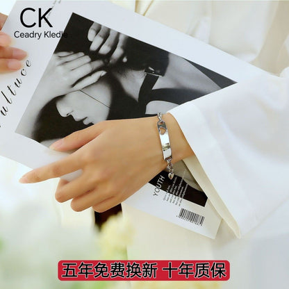 Ceadry kledle 新型シンプルおしゃれ色落ちしない透かし彫りハートレディース女子学生ブレスレット