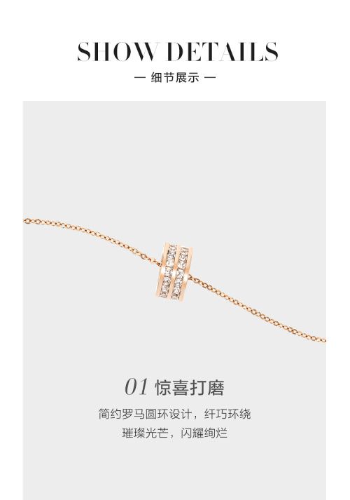 AJIDOU ローズゴールド 小蛮腰ネックレス鎖骨チェーン贅沢彼女プレゼント