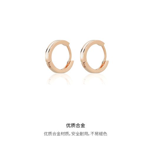 AJIDOUシンプルトレンドラウンドピアス欧米のおしゃれなピアス贈り物