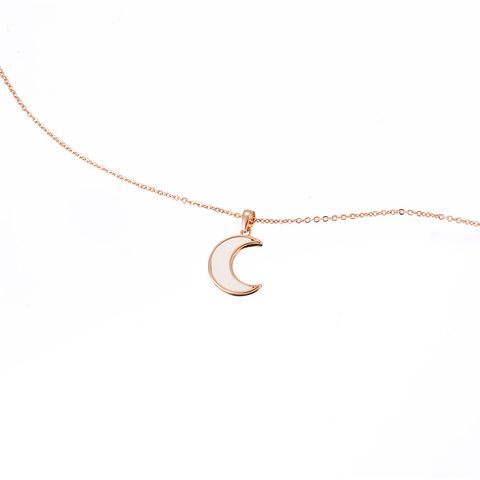 AJIDOUきらきら星月彩貝ネックレスシンプル気質個性鎖骨チェーン贈り物