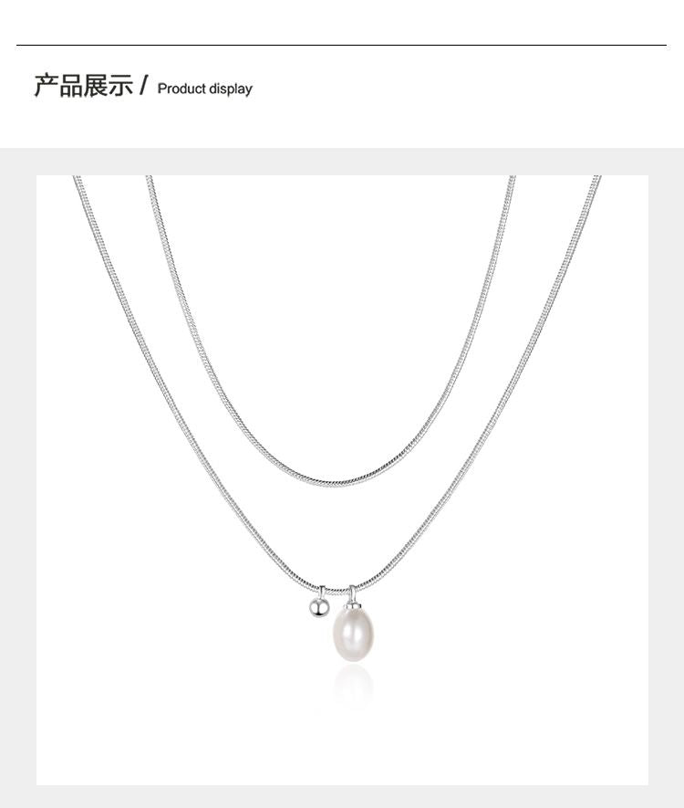 DODOGOGO  パールペンダントネックレスレディース高級感ネックレス2024秋冬新作ネックレス