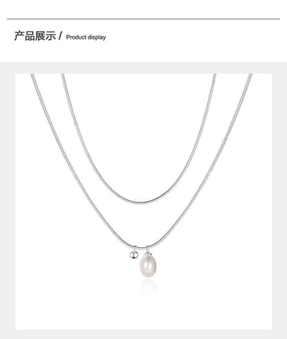 DODOGOGO  パールペンダントネックレスレディース高級感ネックレス2024秋冬新作ネックレス