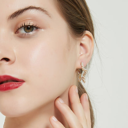 AOMIDIORレディーファッション高級感耳飾り 気質 精緻女性イヤリング EH0142