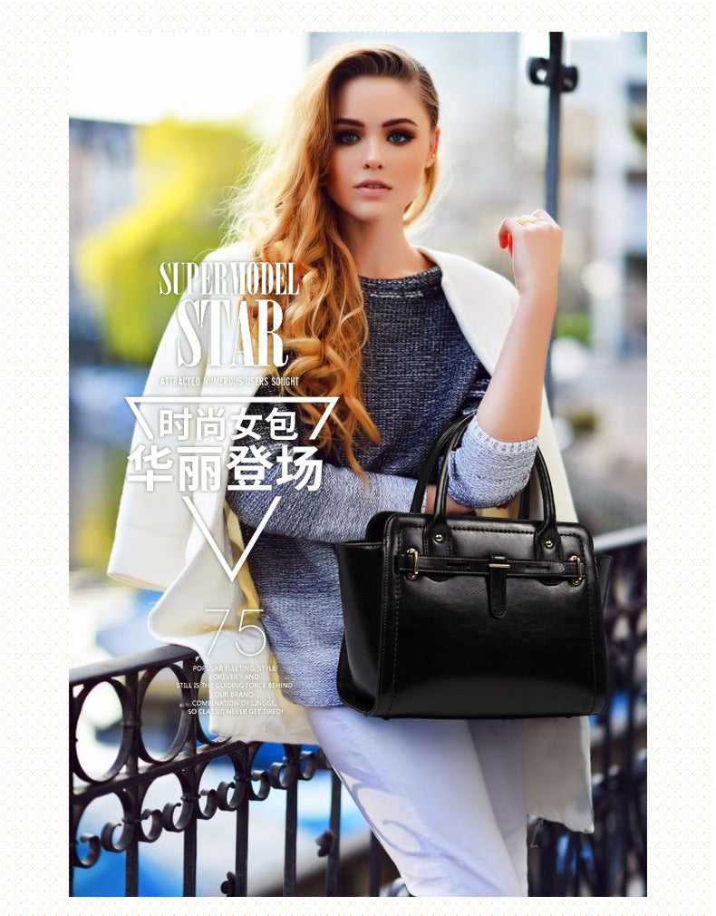 本革レディースバッグ牛革ファッションハンドバッグショルダーバッグレトロトレンドハンドバッグ.カバン