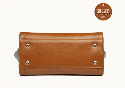 本革レディースバッグ牛革ファッションハンドバッグショルダーバッグレトロトレンドハンドバッグ.カバン