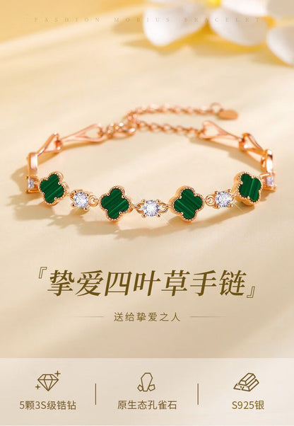 VANA四つ葉クローバーブレスレット女性純銀プレゼント