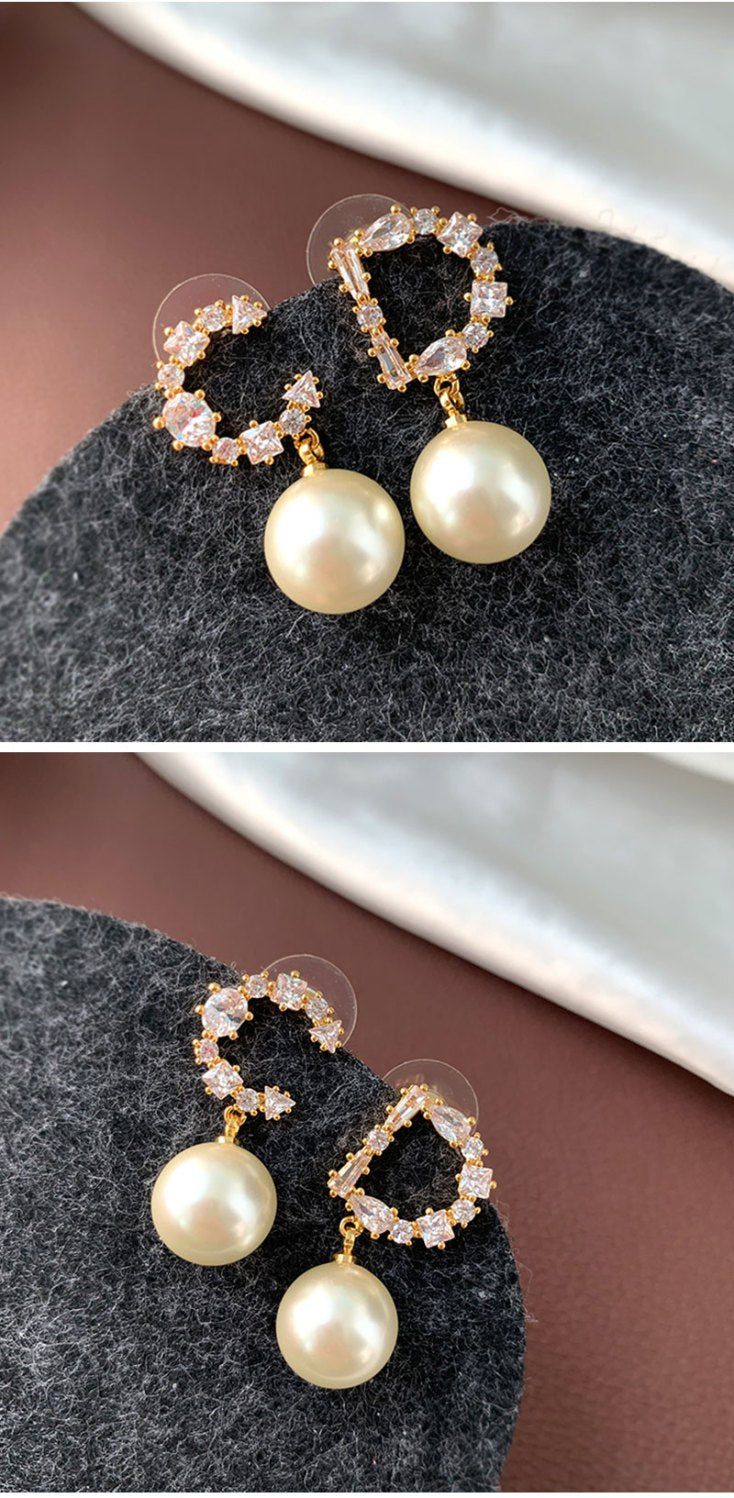 AOMIDIOR女性イヤリング 高級感 気質 精緻 レディーファッション耳飾り CDEH0098