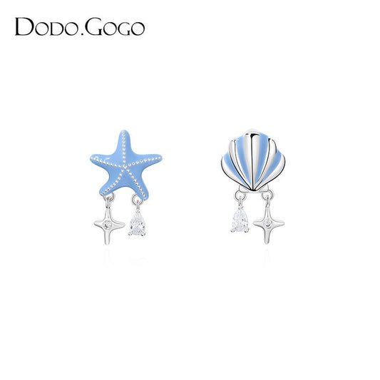 DODOGOGO  ヒトデ  しずく シェル 女性イヤリングファッション芸術耳飾り
