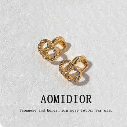 AOMIDIOR女性イヤリング イヤークリップ 高級感 気質 精緻 レディーファッション耳飾り CDEH0107