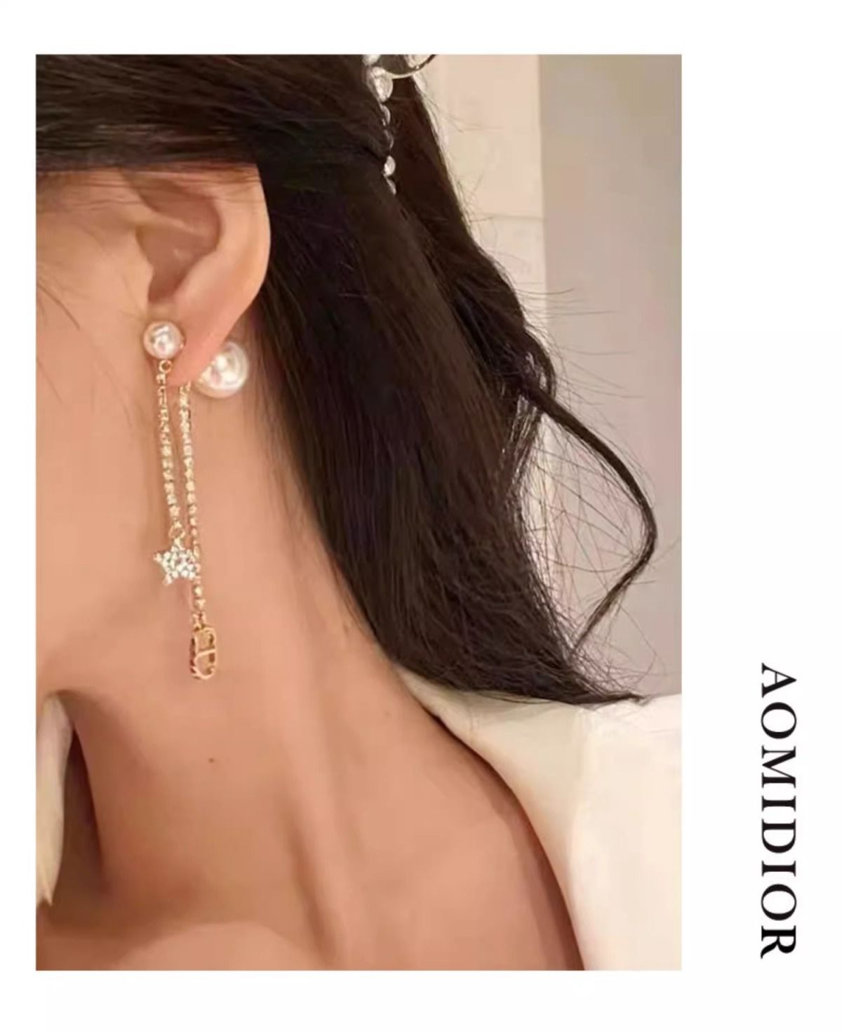 AOMIDIORレディーファッション高級感耳飾り 気質 精緻女性イヤリング EH0108