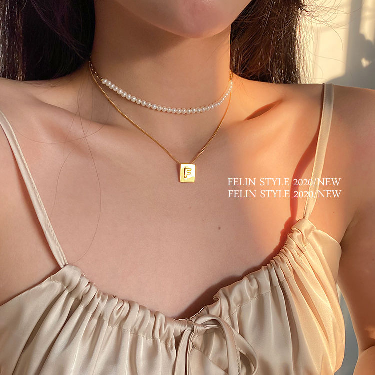 CELINE 人気ファッションアクセサリー 高級感 気質 女性 セーターチェーン 鎖骨チェーン ネックレス