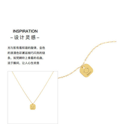 AJIDOU方牌笑顔デザイン感ネックレス贅沢オリジナルアクセサリーギフト